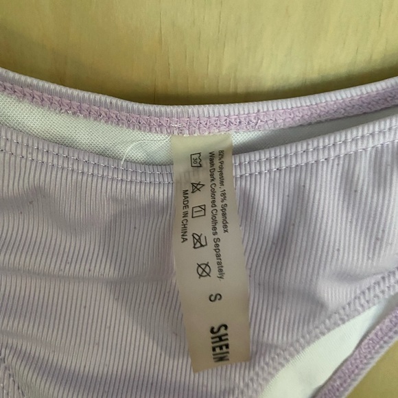 Purple bathing suit with sparkles size small - Picture 5 of 6